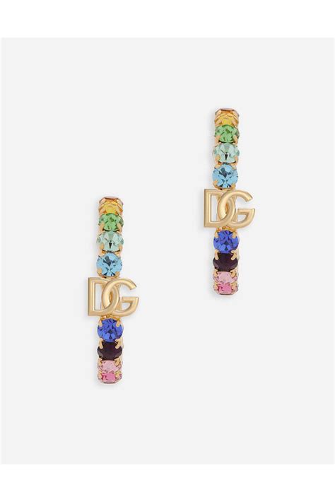 dolce gabbana rhinestone|dolce and gabbana earrings.